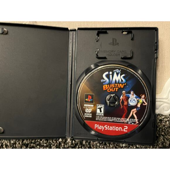 The Sims Bustin' Out PS2 2003 Complete w/ Case & Manual EA Games - Picture 3 of 4